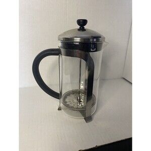 Aerolatte French Press 8 Cup Chrome Glass Traditional
